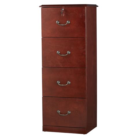 red filing cabinet 4 drawer